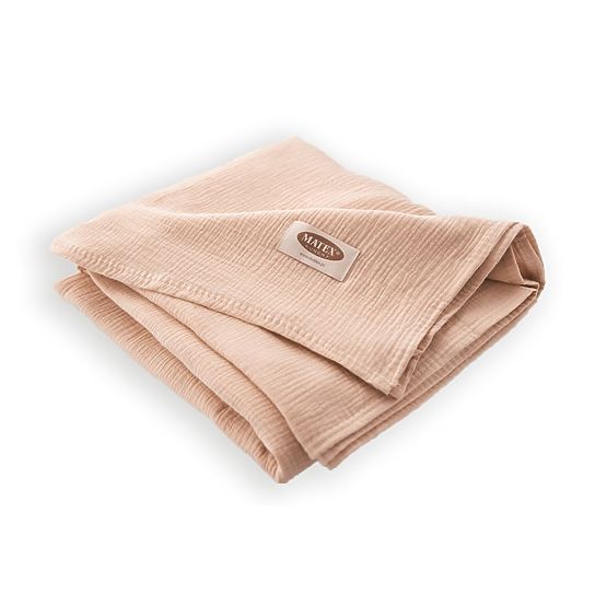 Couvre-lit mousseline 210x240 beige