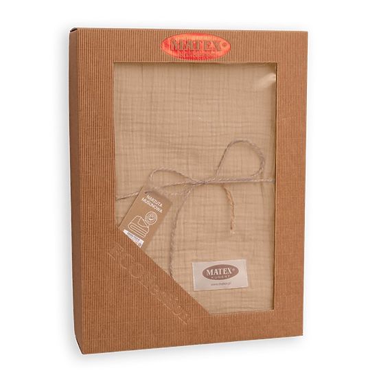 Couvre-lit mousseline 210x240 beige