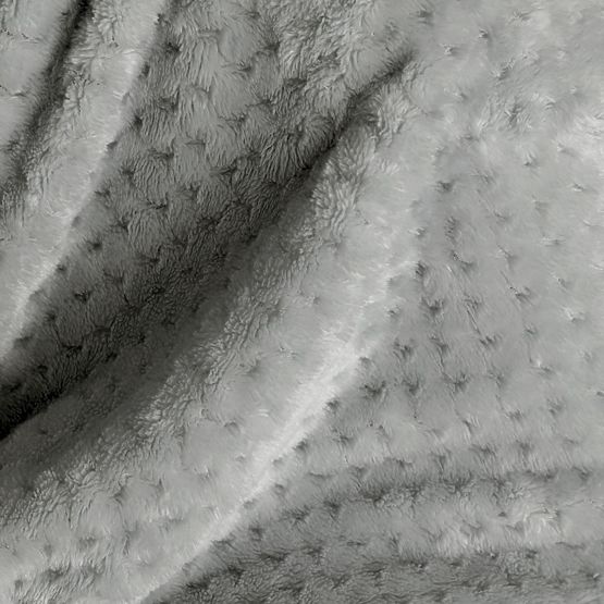 Couvre-lit SHLEEPY couleur grise avec motif jacquard style classique 220x240