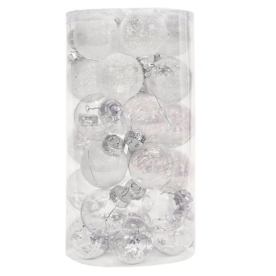 Décorations de Noël blanches 30pcs sysd1688-057