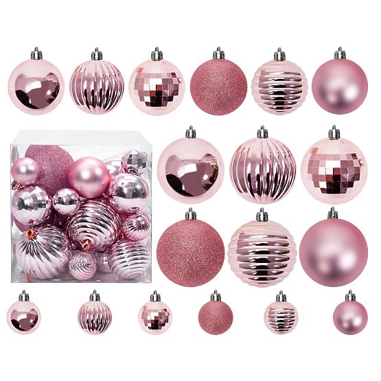 DÉCORATIONS DE NOËL ROSE ROUGE 36PCS 311433