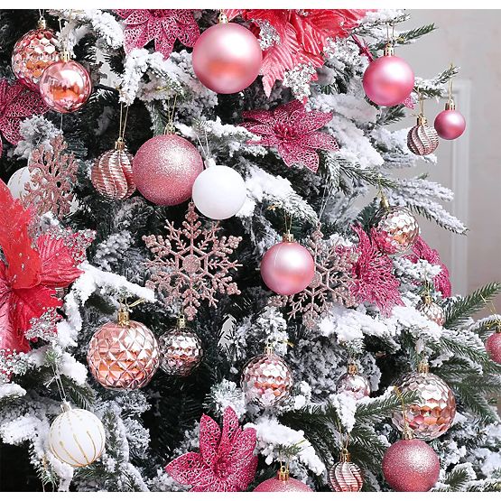 DÉCORATIONS DE NOËL ROSE ROUGE 36PCS 311433
