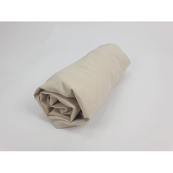 Drap-housse en coton 200x90 cm - beige