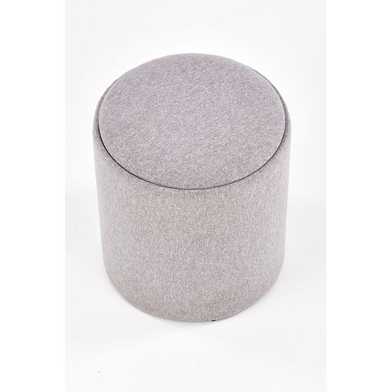 Ensemble de 2 poufs AVIKO, gris clair