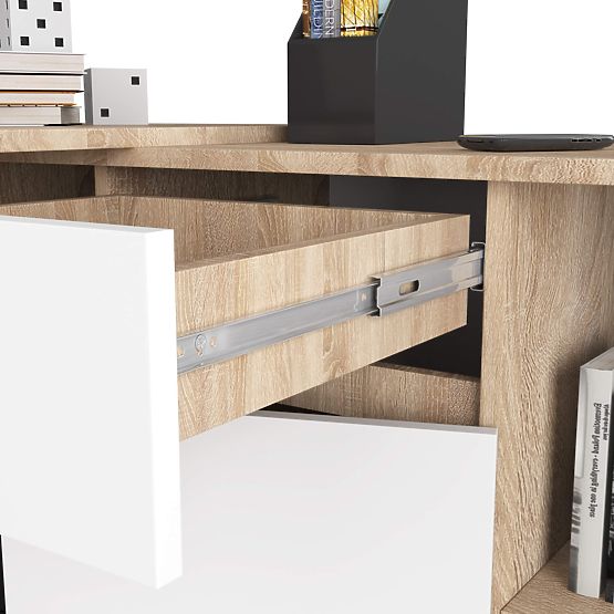 ENSEMBLE CLP B-17 COMMODE + BUREAU PK SONOMA / BLANC