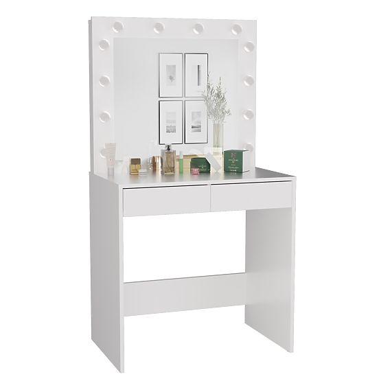 Ensemble coiffeuse Marina T+ 2S+L BLANC