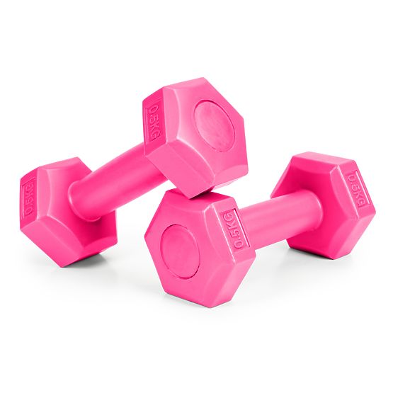 Ensemble d'haltères de fitness 2x 0,5 kg