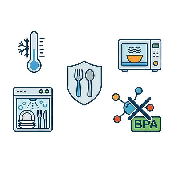 Ensemble de 12 récipients en plastique RIMINI