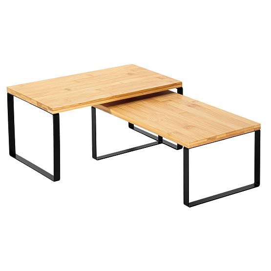 Ensemble de 2 étagères en bambou GINGER