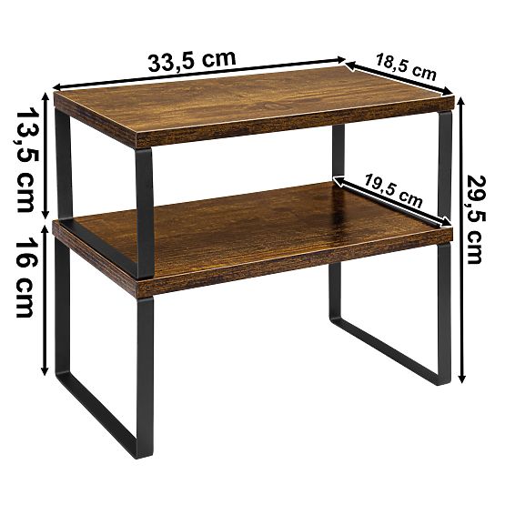 Ensemble de 2 étagères en bambou GINGER RUSTIC