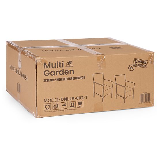 Ensemble de 2 fauteuils de jardin avec coussin, ensemble de chaises pour balcon, terrasse, jardin no