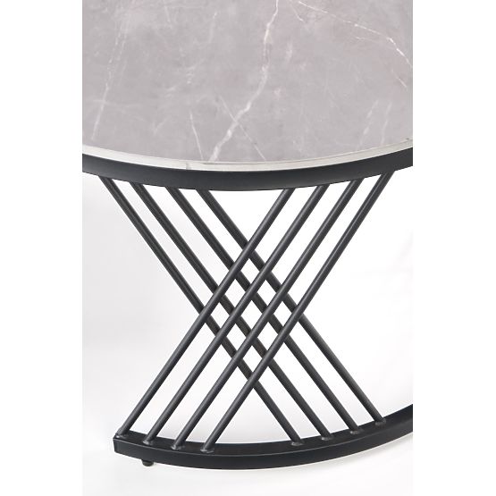 Ensemble de 2 tables FLAMINGO, marbre cendré/noir (2p=1ks)