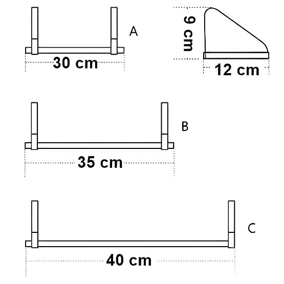 Ensemble de 3 étagères loft SIRIN craft