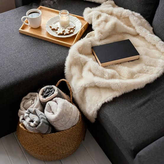 Ensemble de 3 paniers naturels BOHO