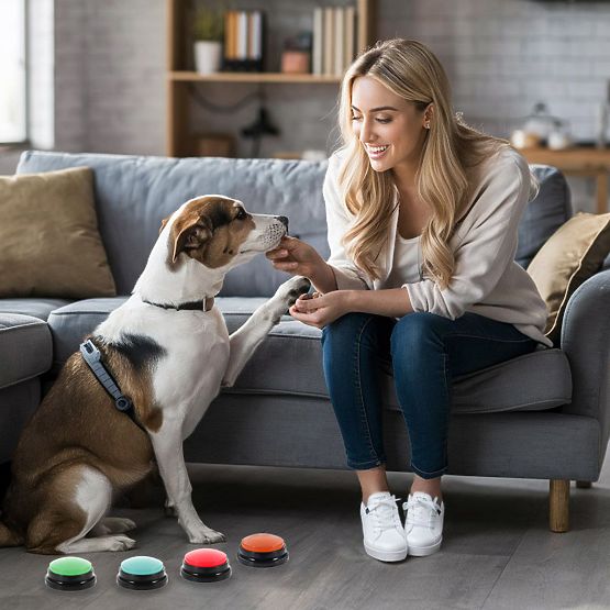 Ensemble de 4 boutons de communication pour chien TALKER