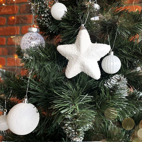 Ensemble de 5 étoiles blanches KL-21X21