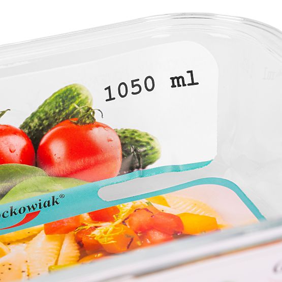 Ensemble de 6 récipients alimentaires en verre AMALFI