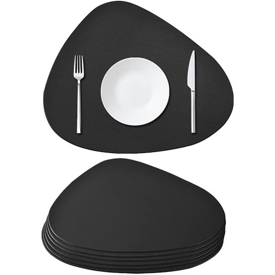 Ensemble de 8 sets de table TRIVAL BLACK