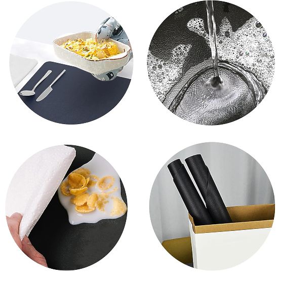 Ensemble de 8 sets de table TRIVAL BLACK