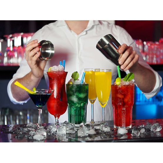 Ensemble de barman CHESTER chromé 12 pièces