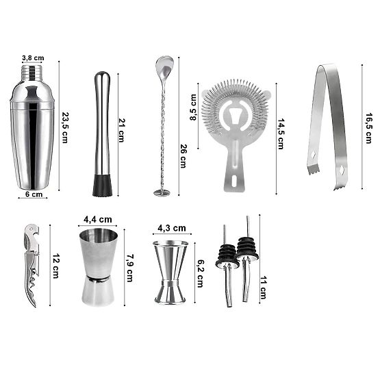 Ensemble de barman LOGAN 11 pièces avec boîte