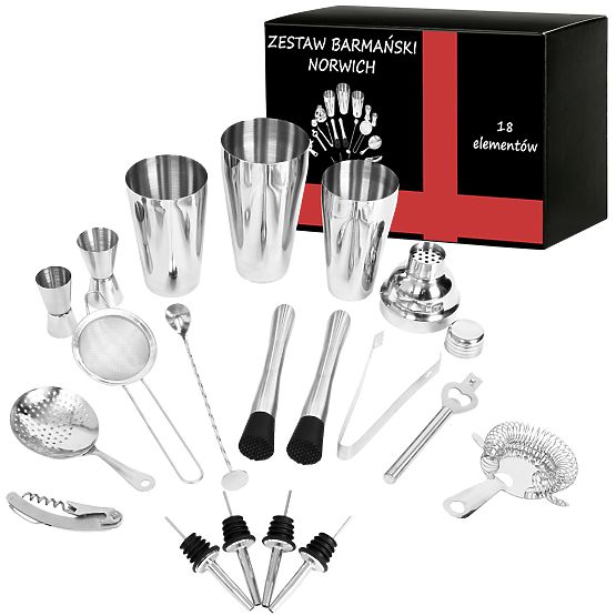 Ensemble de Barman Norwich Premium 18 Pièces