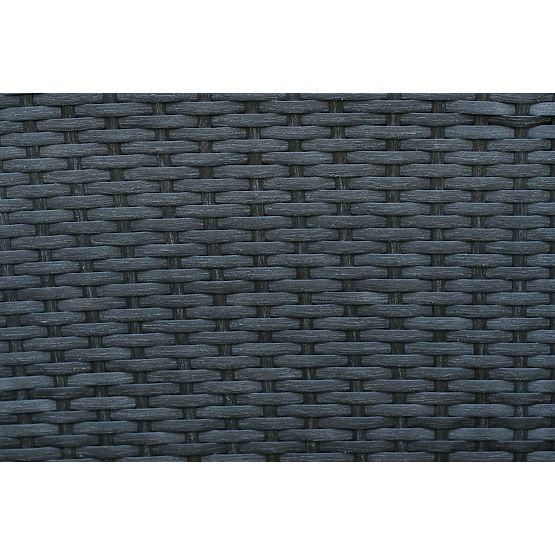 Ensemble de chaises longues avec table SUCCESSO en résine tressée grise