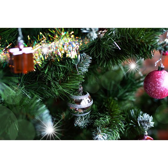 Ensemble de décorations de Noël Lila/Rose 208 pcs