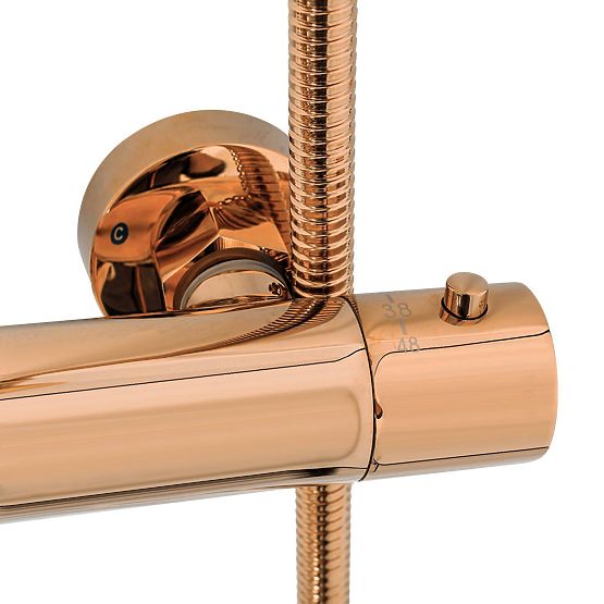 Ensemble de Douche avec Thermostat Rea Lungo Cuivre