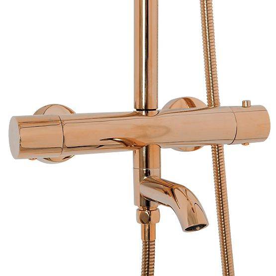 Ensemble de Douche avec Thermostat Rea Lungo Cuivre