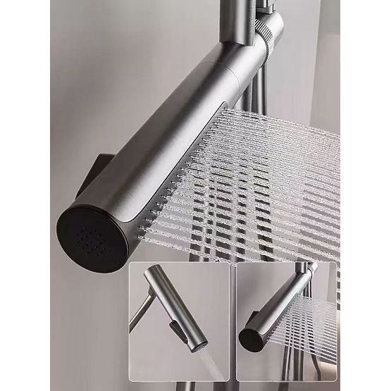 Ensemble de douche avec thermostat REA Pedro Noir