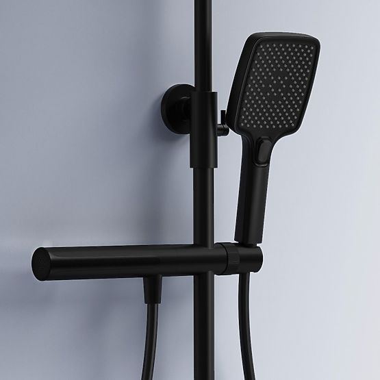 Ensemble de douche avec thermostat REA Pedro Noir