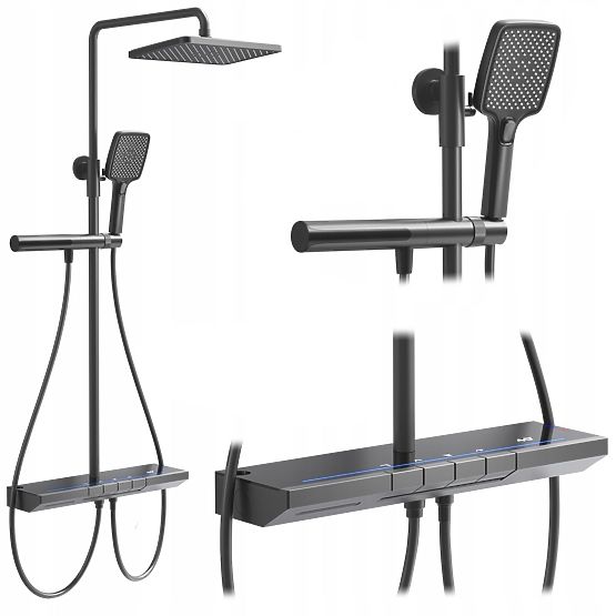 Ensemble de douche avec thermostat REA Pedro Titan