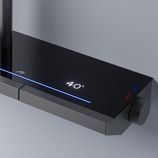 Ensemble de douche avec thermostat REA Pedro Titan