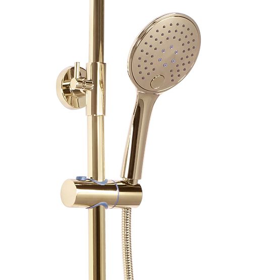 Ensemble de douche avec thermostat REA VINCENT Or