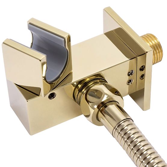 Ensemble de douche encastré avec thermostat FENIX DAVIS Or + BOX