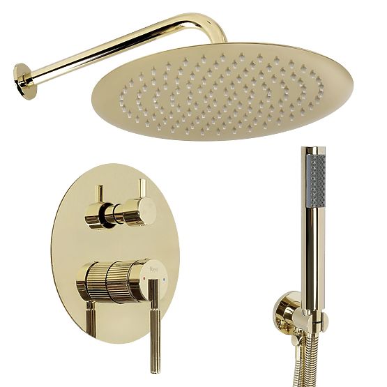 Ensemble de douche encastré Rea Argon Or + BOX