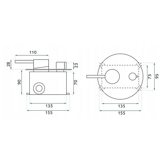 Ensemble de douche encastré Rea Lungo Grip Titan + BOX