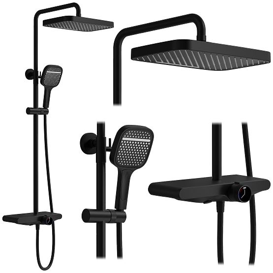 Ensemble de douche REA Bari Noir