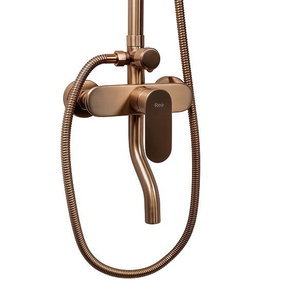 Ensemble de douche Rea DROP Cuivre brossé
