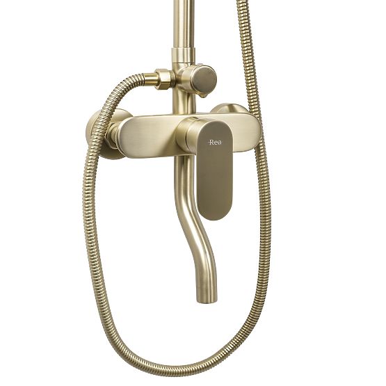 Ensemble de douche Rea DROP Or Brossé