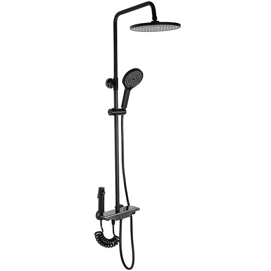 Ensemble de douche REA Savio avec écran LED Noir