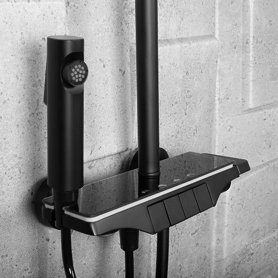 Ensemble de douche REA Savio avec écran LED Noir