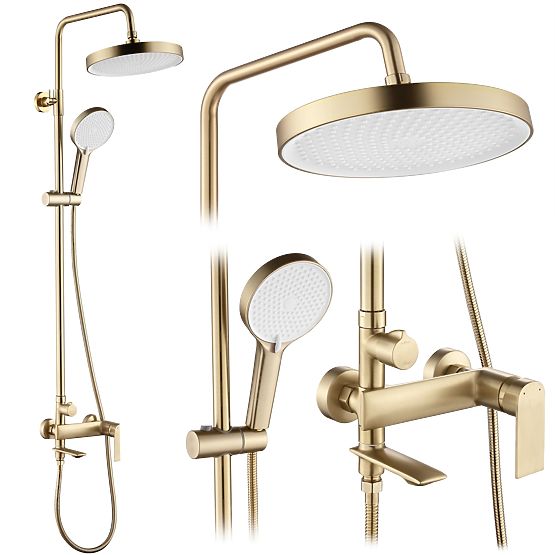 Ensemble de Douche Rea Veneta Or Brossé