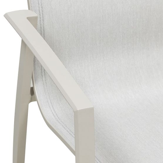 Ensemble de jardin Canelli, table extensible 175-234 cm + 6 chaises, aluminium, beige clair