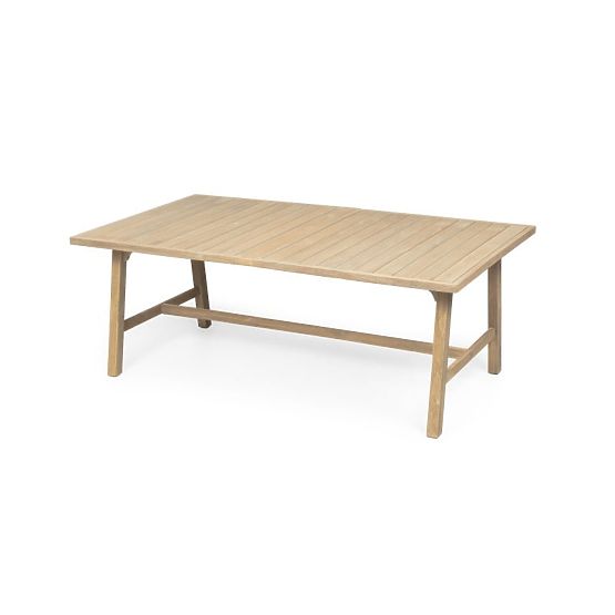 Ensemble de jardin Castello, table extensible 200-295 cm + 10 chaises avec tressage, bois d'acacia F