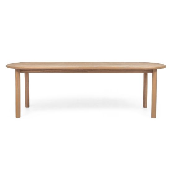 Ensemble de jardin Satori II, table 240 cm + 8 chaises, bois d'acacia FSC, aspect teck, beige, arron