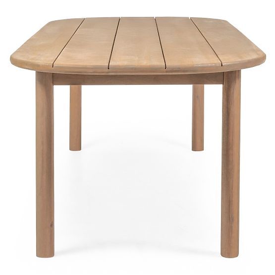 Ensemble de jardin Satori II, table 240 cm + 8 chaises, bois d'acacia FSC, aspect teck, beige, arron
