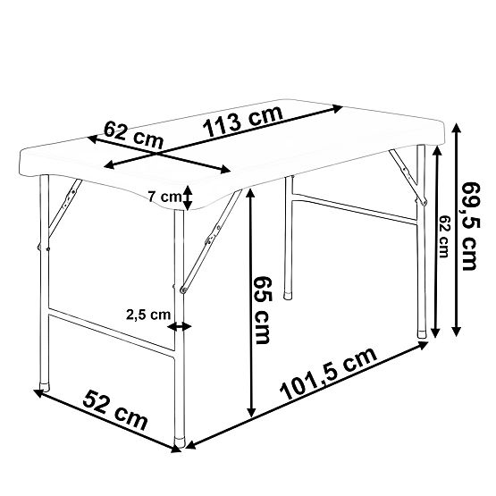 Ensemble de jardin STANLEY table + 2 bancs