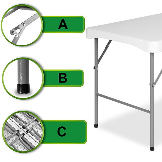 Ensemble de jardin STANLEY table + 2 bancs